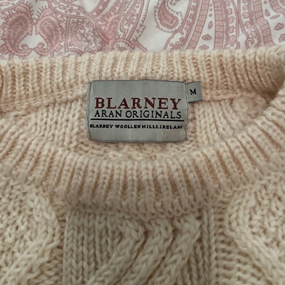 Blarney Aran Originals 100% Wool Sweater - Picture 3 of 3
